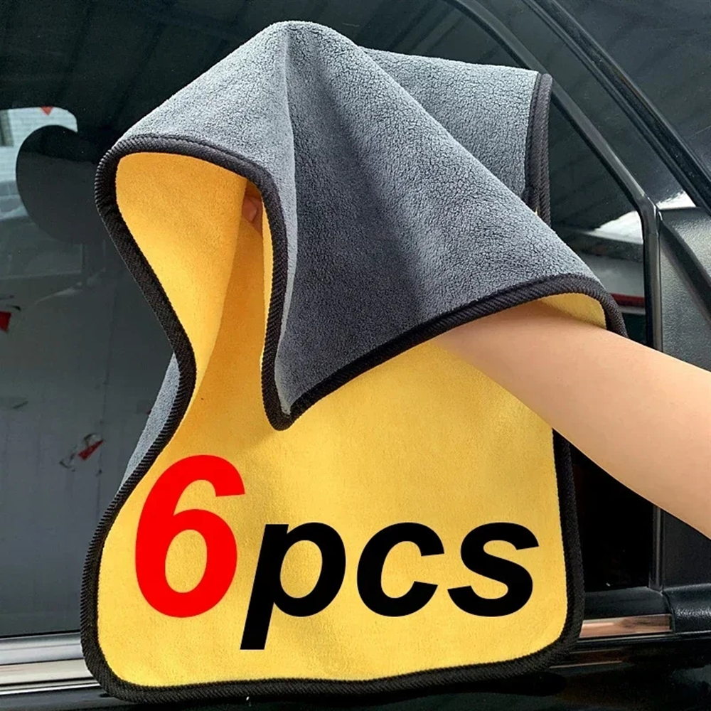 Interior Detailing Kit - 1/2/6pcs Microfiber Cleaning Towel Car Cleaning