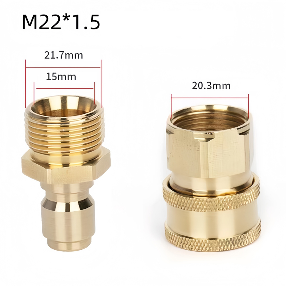 2 Pcs 3/8 M22 Adapter For High - مراجعة Car Shampoo Ph وسعره