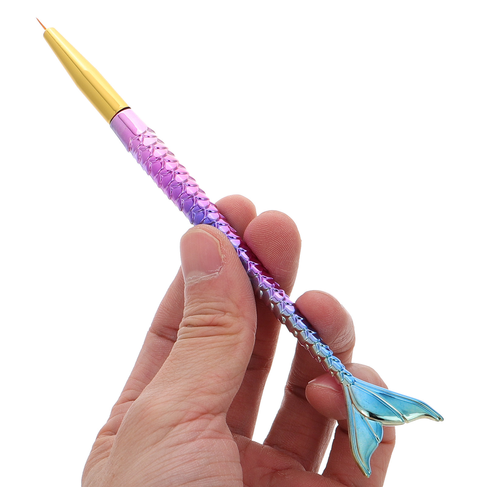 3Pcs Mermaid Tail Nail Art Lin - مراجعة Detailing Brush Set وسعره