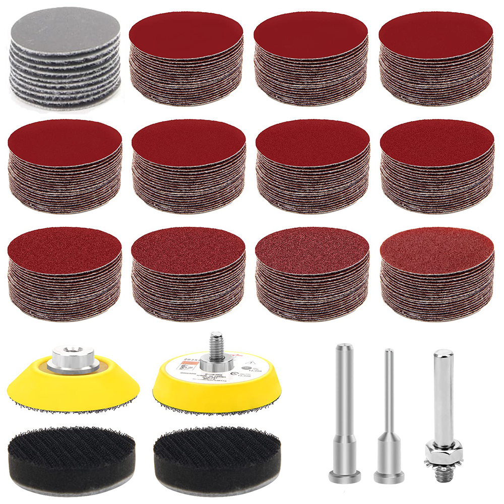 2 Inch Red Sandpaper Set 247 P - مراجعة Polish Pad Set Buffer وسعره