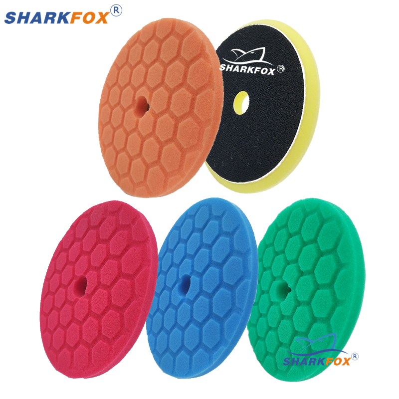 Sharkfox 5 pieces/set 5 Inch(1 - مراجعة Polish Pad Set Buffer وسعره