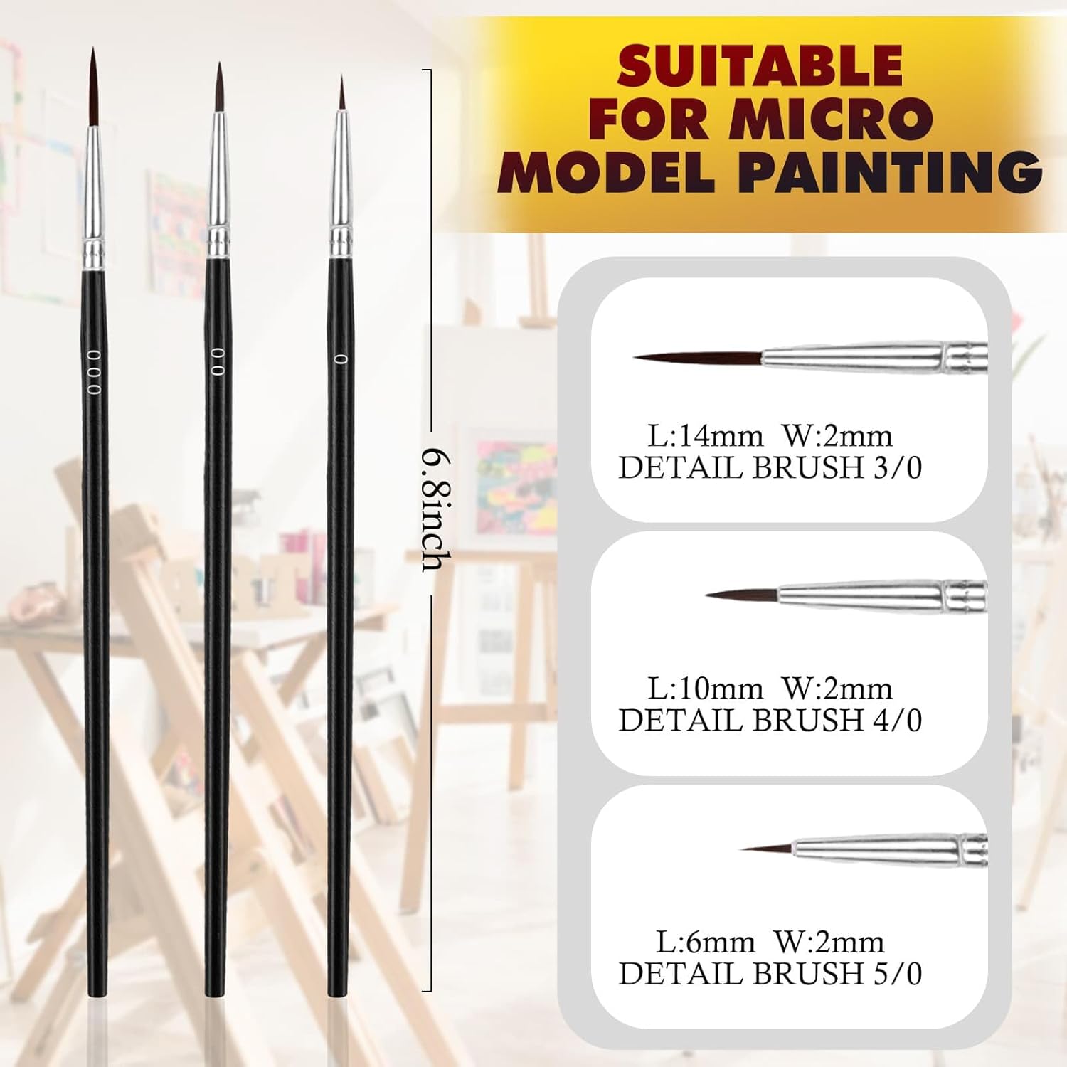 30 Pcs Fine Detail Paint Brush - مراجعة Detailing Brush Set وسعره