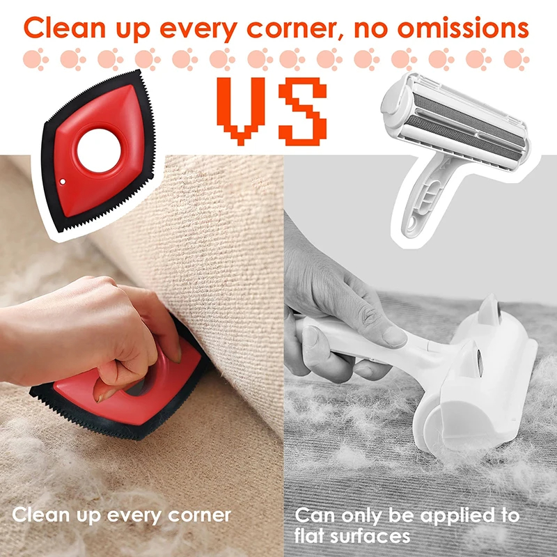 4 Modes Pet Hair Remover Comb  - مراجعة Seat Cleaner Fabric وسعره