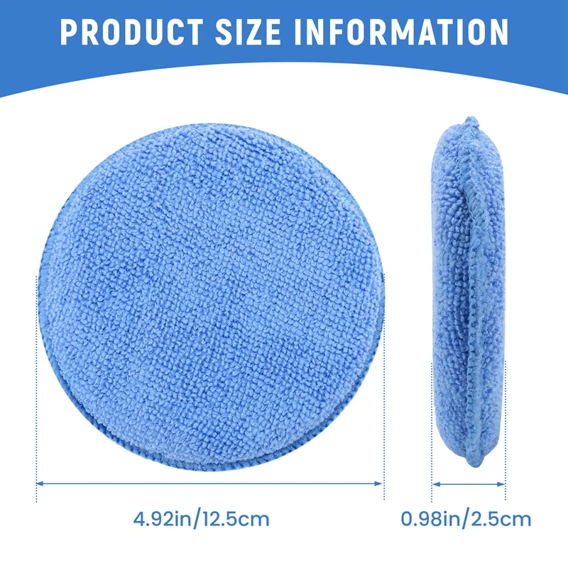 5Inch Microfiber Wax Applicato - مراجعة Wax Applicator Pad وسعره