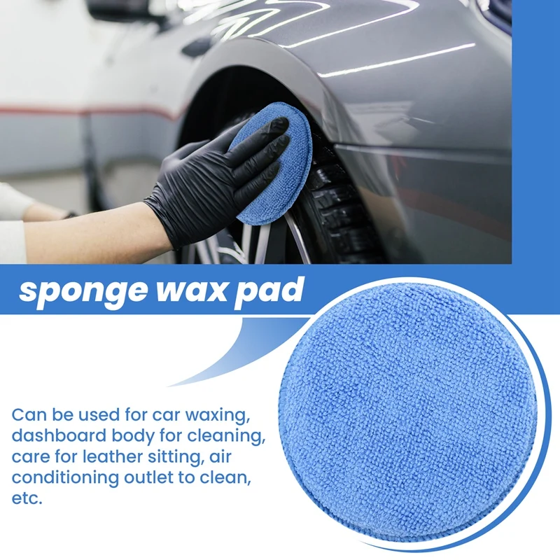 5Inch Microfiber Wax Applicato - مراجعة Wax Applicator Pad وسعره