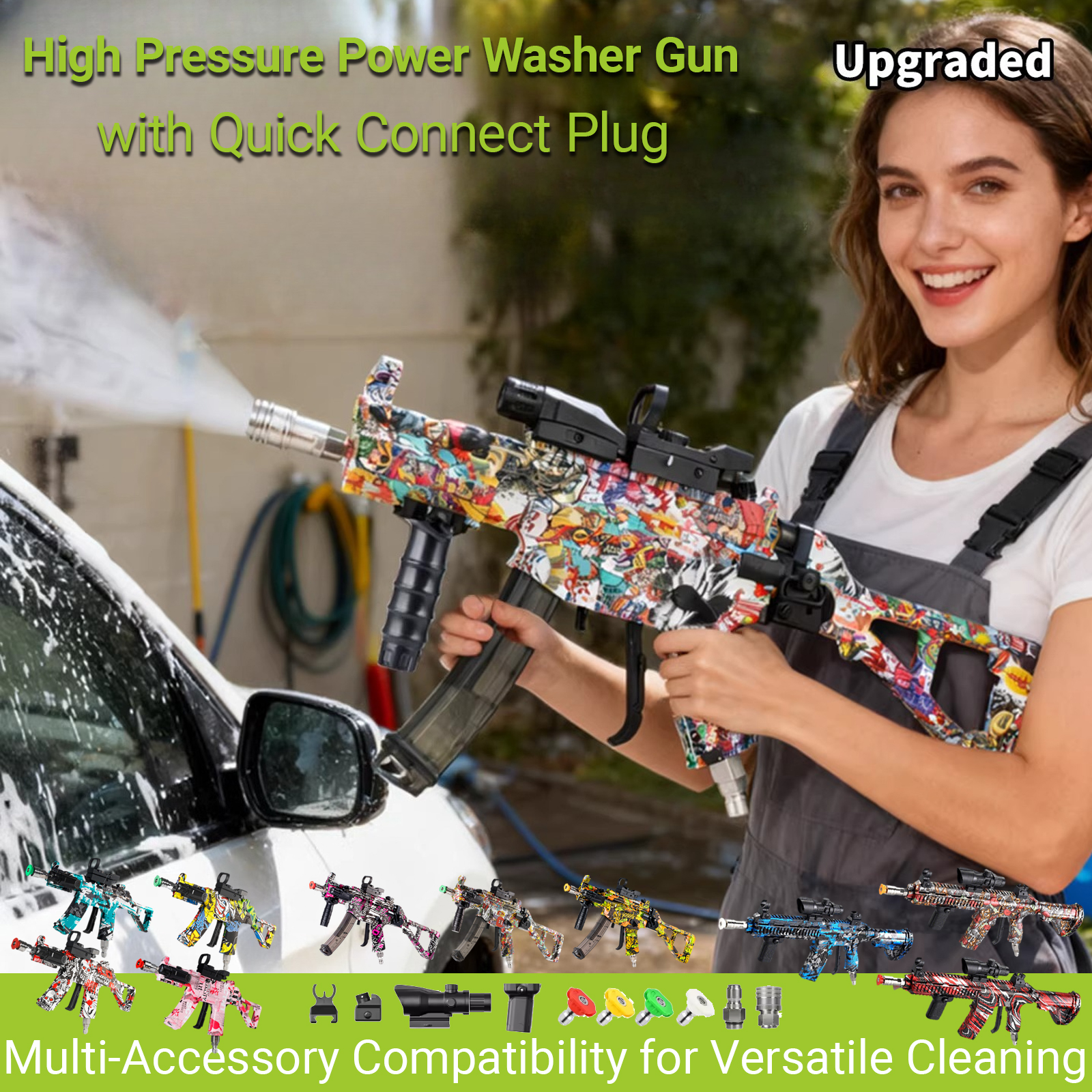 High Pressure Power Washer Gun - مراجعة Pressure Washer Foam Gun وسعره