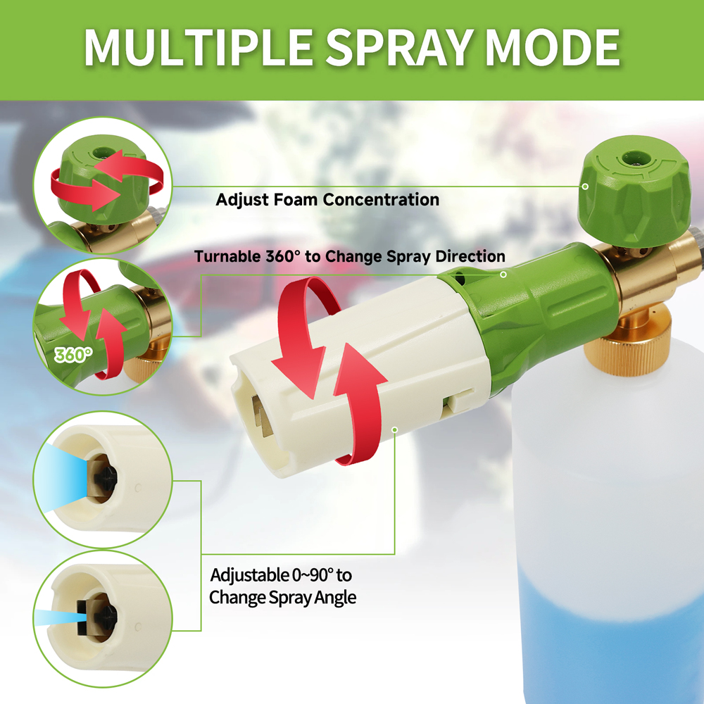 Aluminum Foam gun Lance Foam c - مراجعة Pressure Washer Foam Gun وسعره
