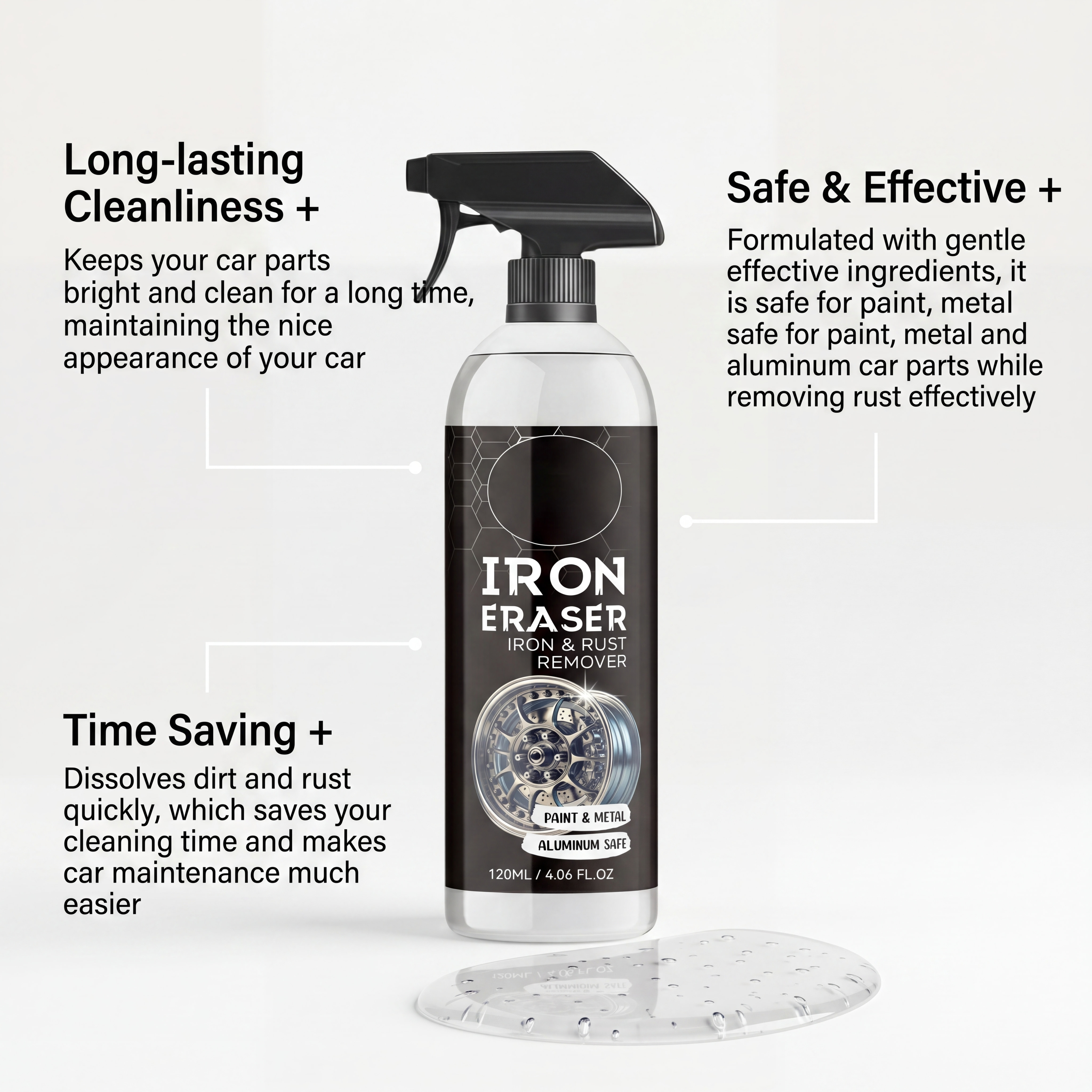 Car Rust Remover Spray Powerfu - مراجعة Wheel Cleaner Alloy وسعره