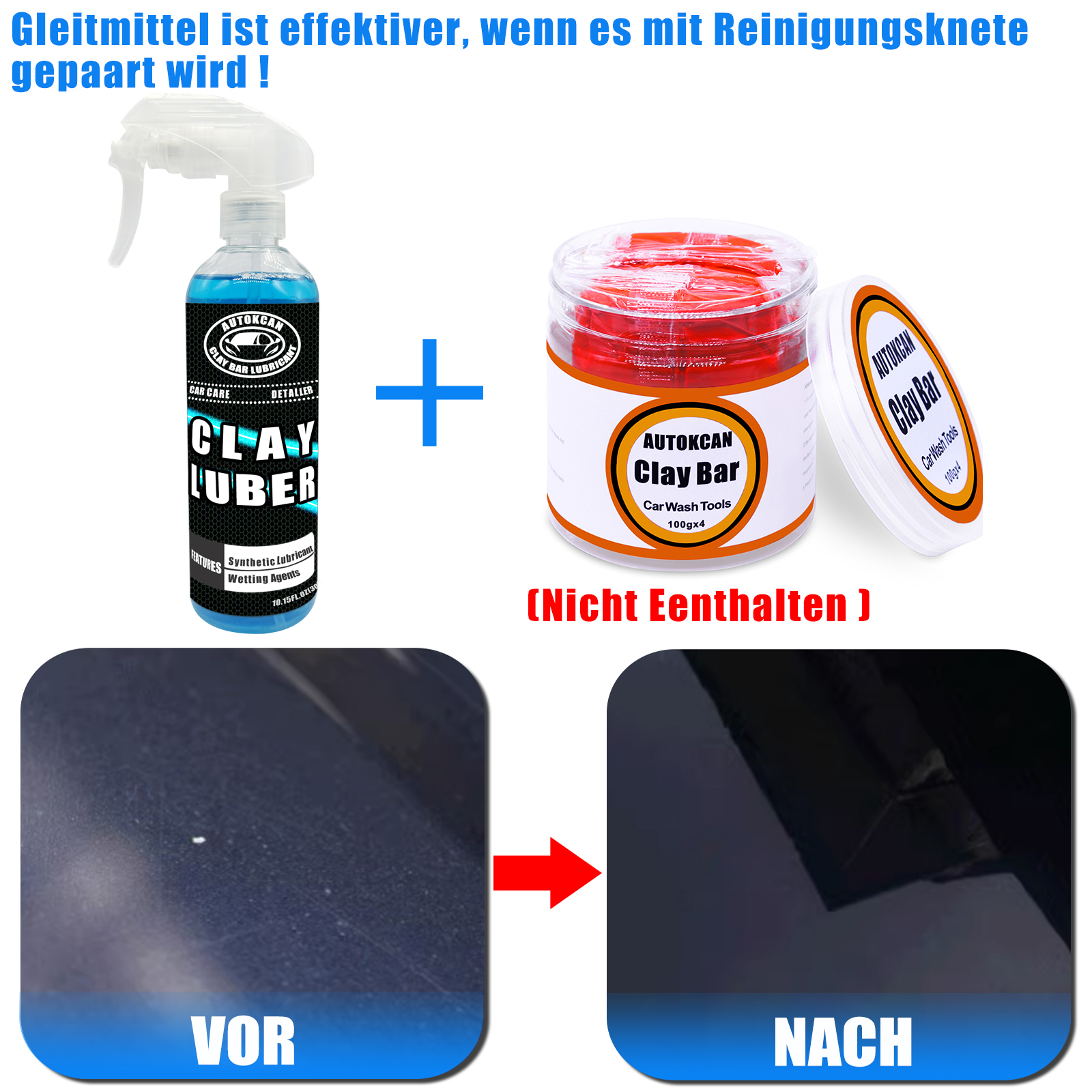 200G Car Clay Bar And 300ml Ma - مراجعة Clay Bar Lubricant وسعره