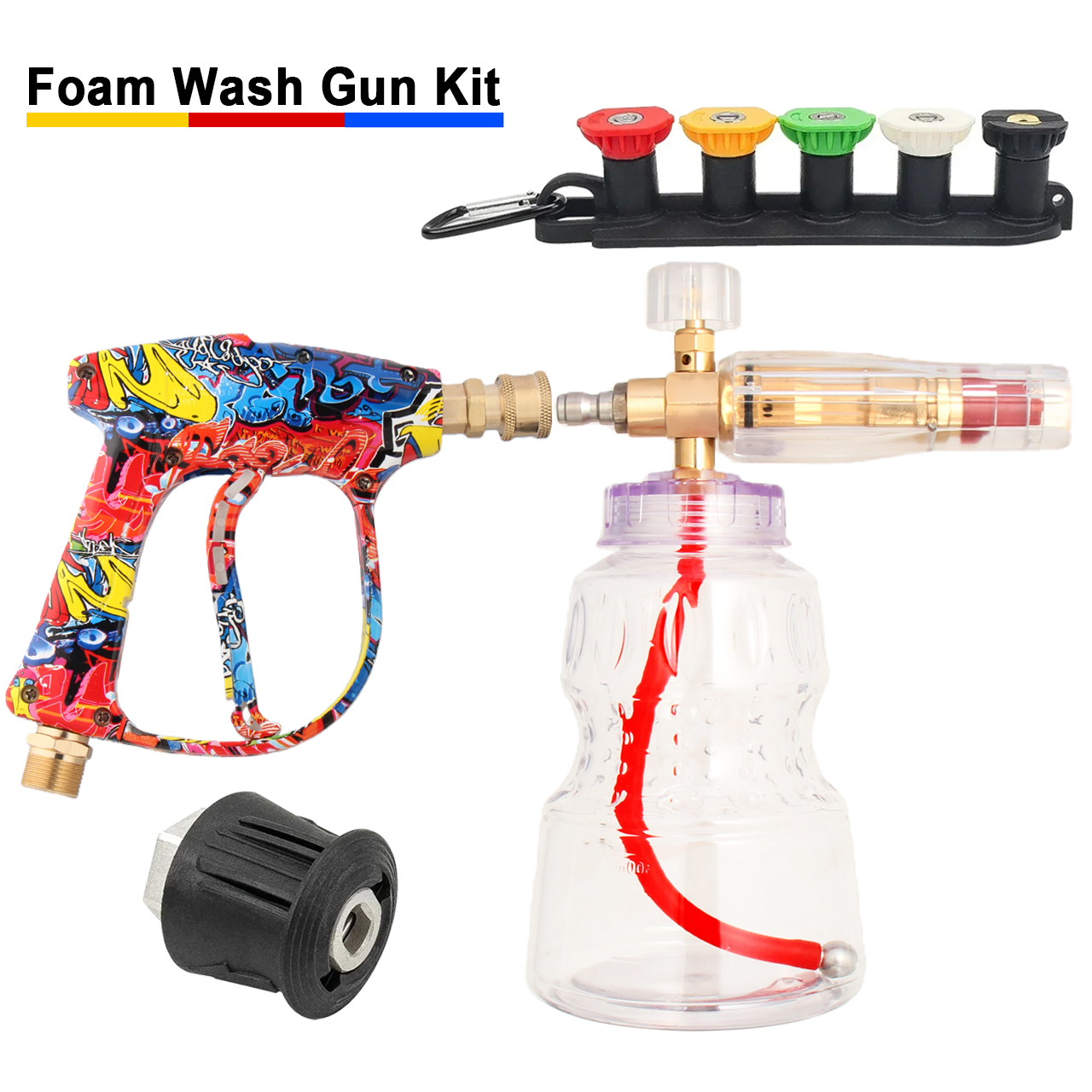 Vibrant Painted Spray Gun + Al - مراجعة Foam Cannon Car Wash وسعره