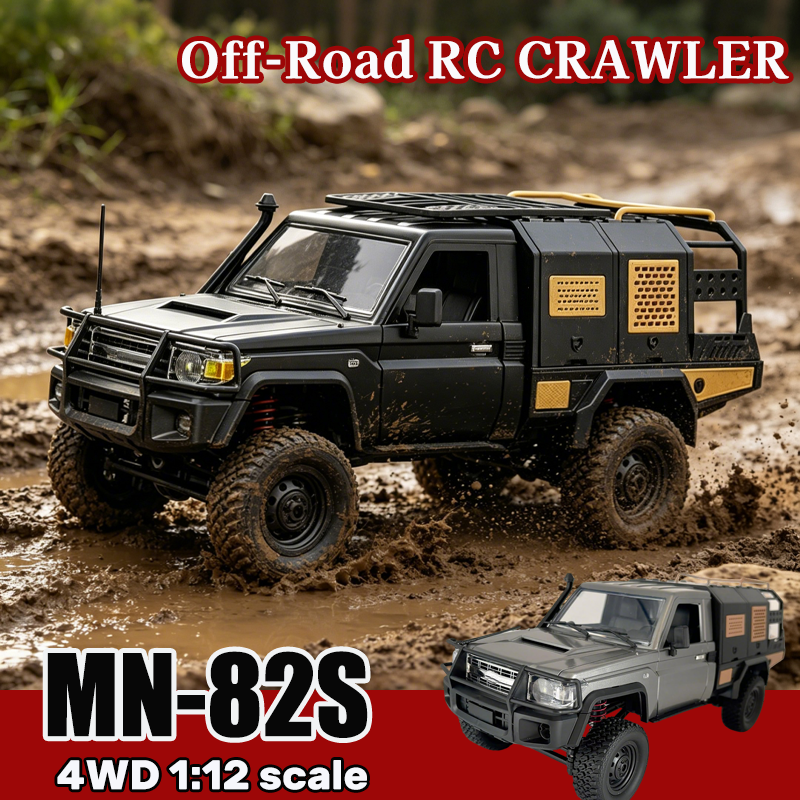 New MN82S MN82T RC Crawler 1/1 - مراجعة Dirt Brush Interior وسعره
