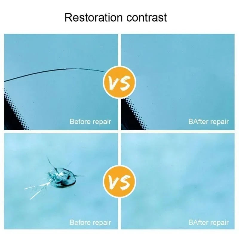 DIY Car Windshield Cracked Rep - مراجعة Glass Cleaner Streak وسعره