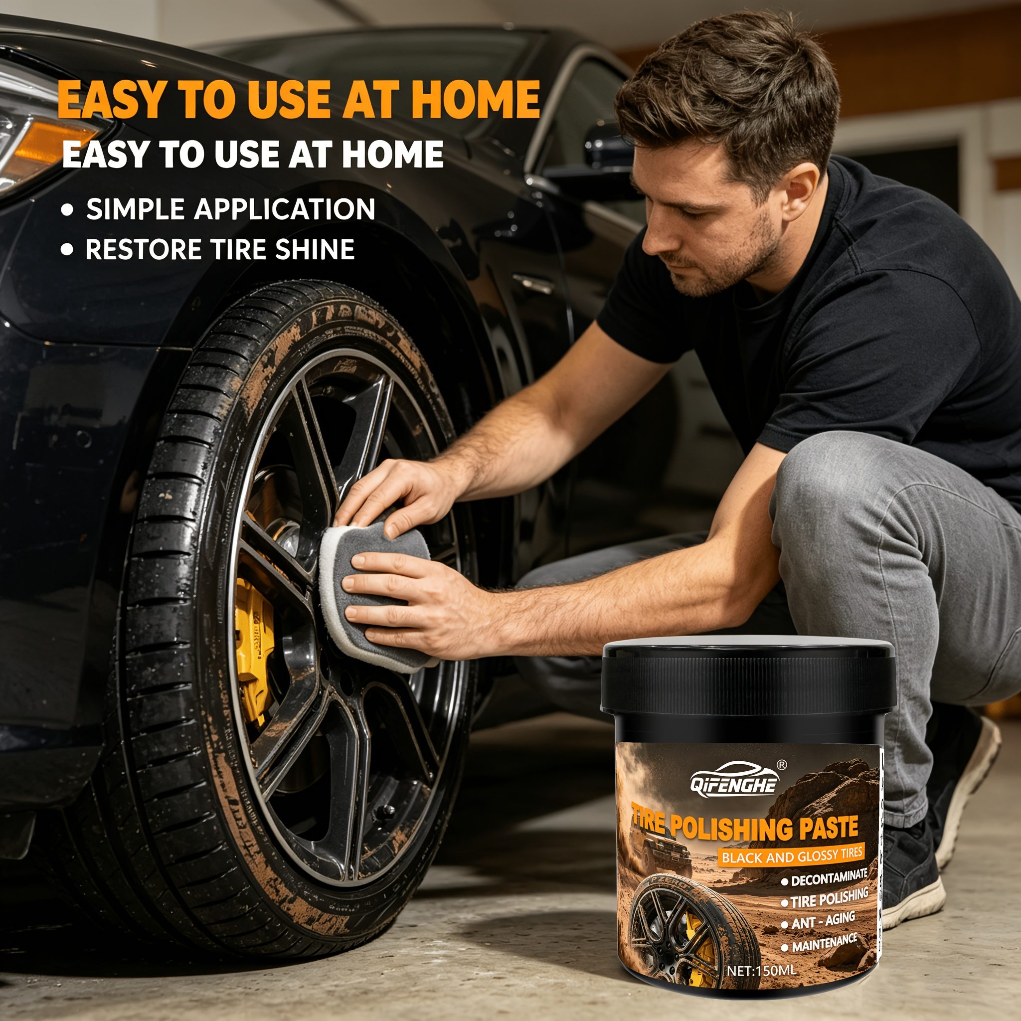 Car Tire Polish Paste Kit - Hi - مراجعة Wax Applicator Pad وسعره