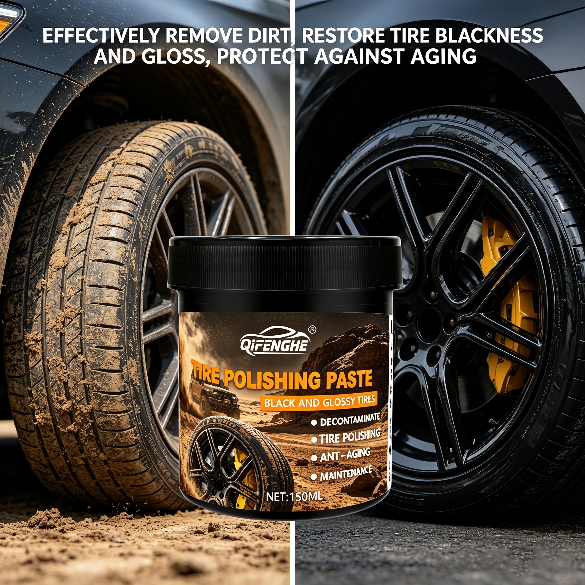 Car Tire Polish Paste Kit - Hi - مراجعة Wax Applicator Pad وسعره