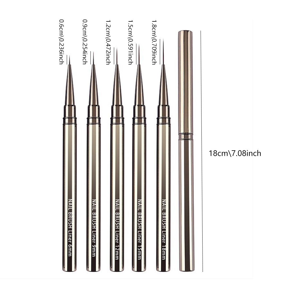 5-Piece Professional Nail Art  - مراجعة Detailing Brush Set وسعره