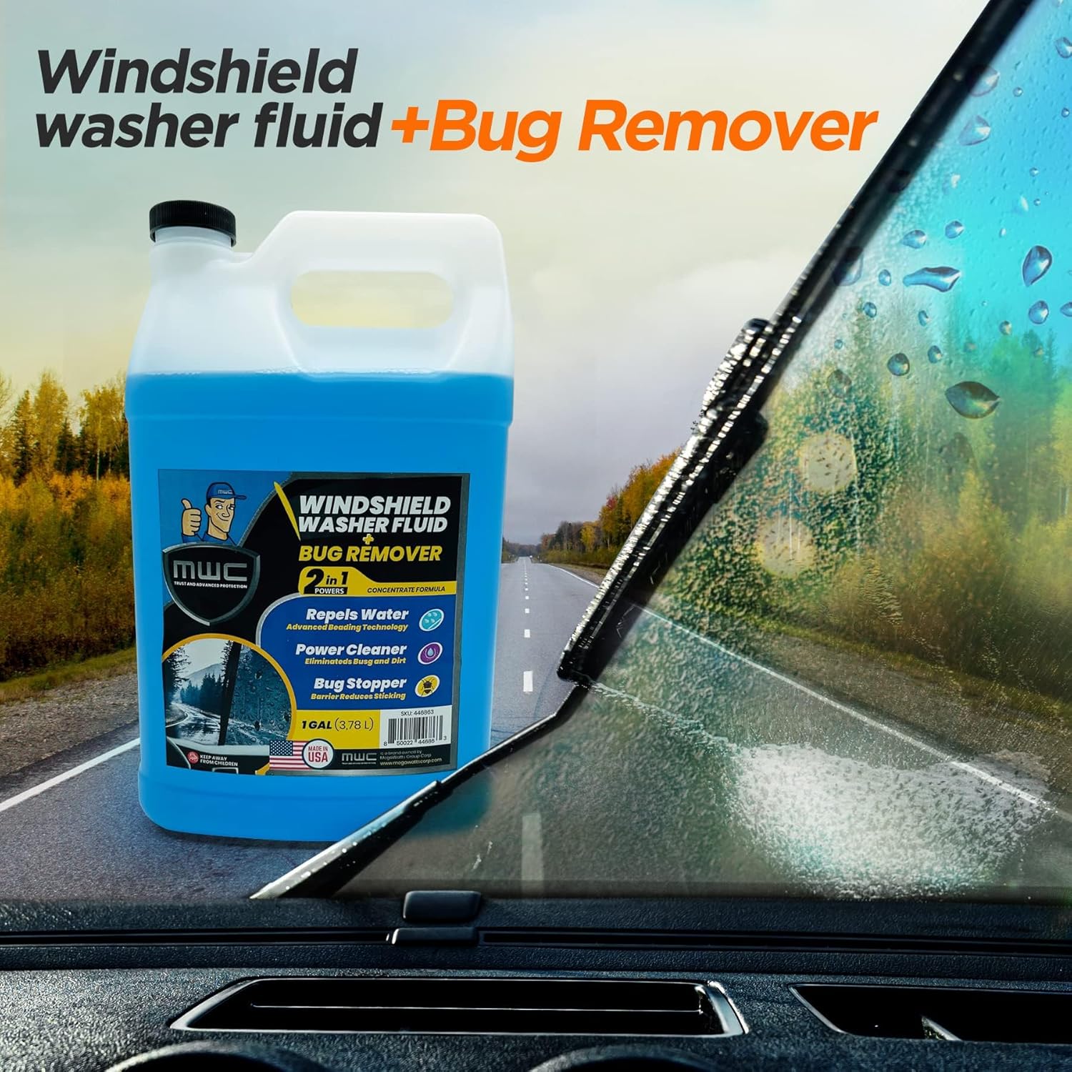 Windshield Washer Fluid, Ready - مراجعة Glass Cleaner Streak وسعره