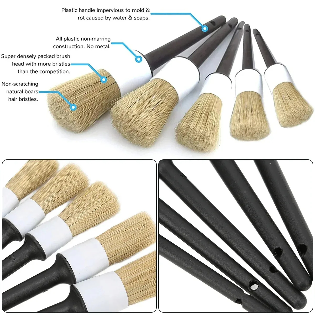 5PCS Cleaning Tools  Auto Car  - مراجعة Dirt Brush Interior وسعره