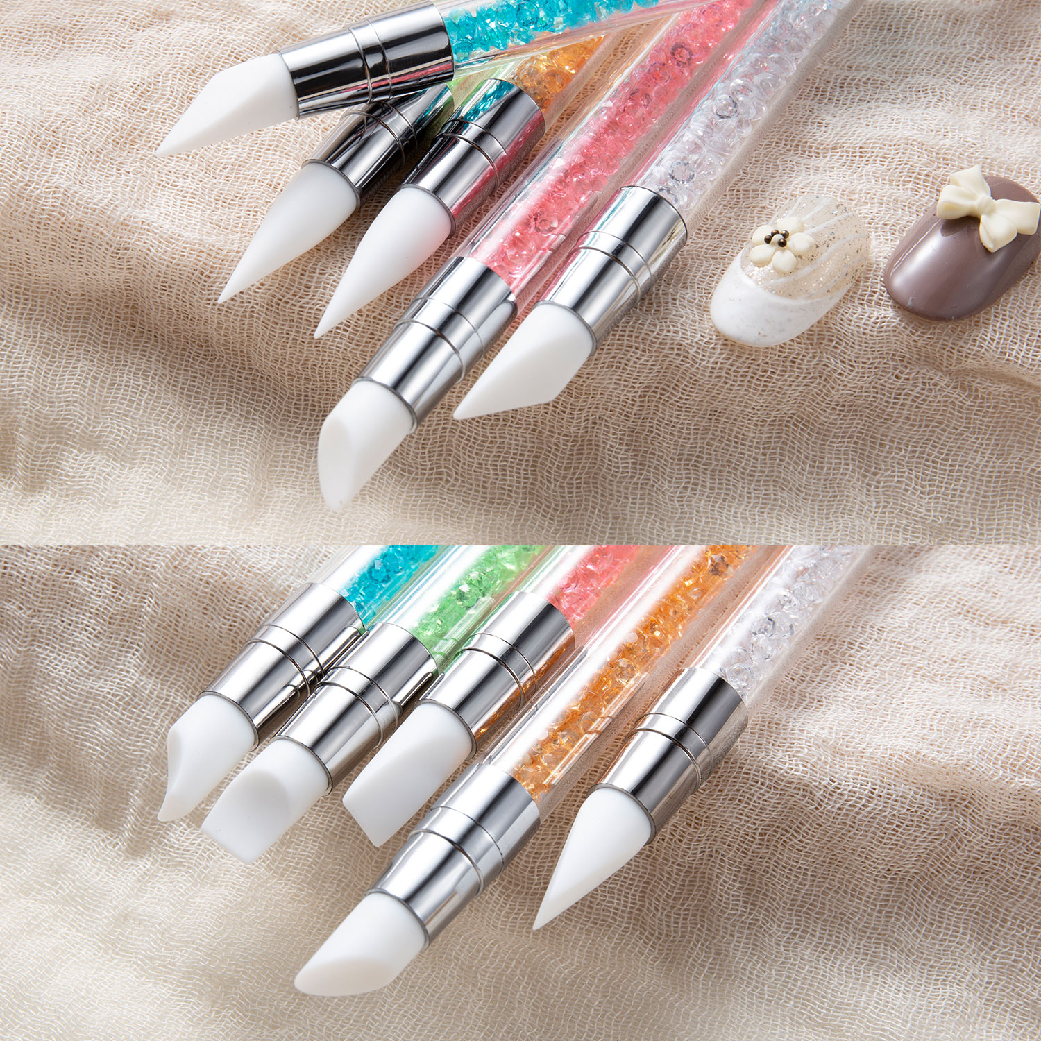 5PCS Double Head Silicone Nail - مراجعة Wax Applicator Pad وسعره