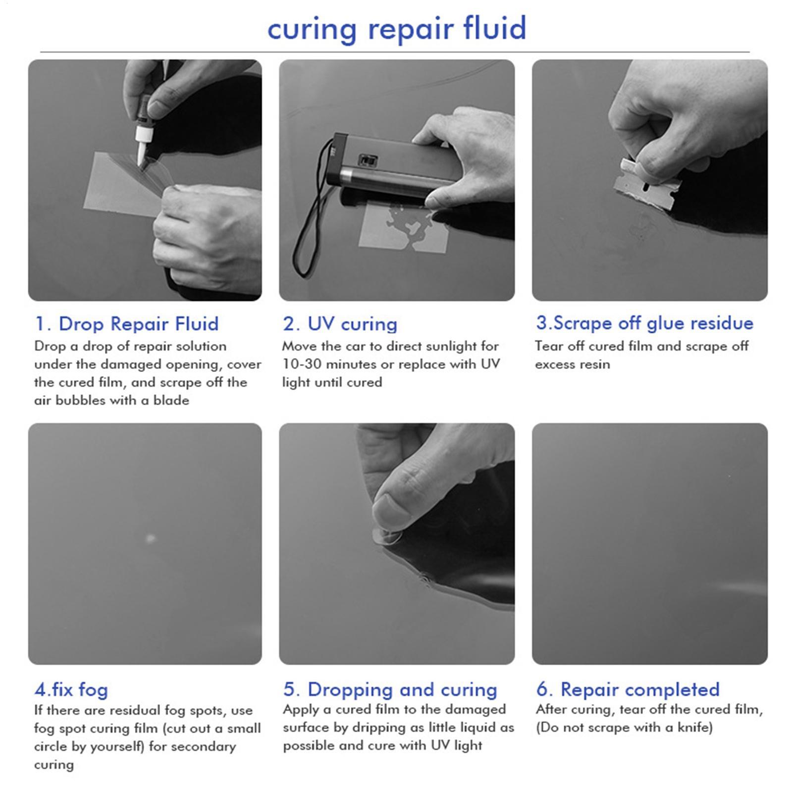 Windshield Repair Kit Automoti - مراجعة Glass Cleaner Streak وسعره