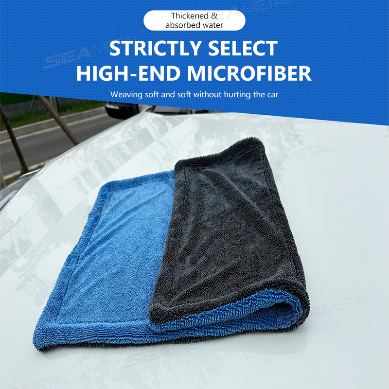 SEAMETAL 1200GSM Car Wash Micr - مراجعة Microfiber Towel Detailing وسعره