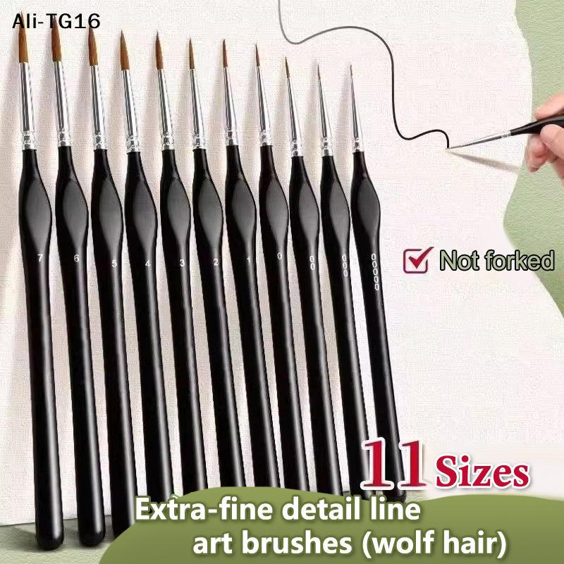 【B11】11Pc Miniature Detail Pai - مراجعة Detailing Brush Set وسعره
