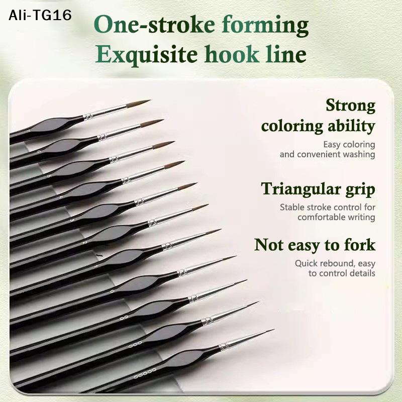 【B11】11Pc Miniature Detail Pai - مراجعة Detailing Brush Set وسعره