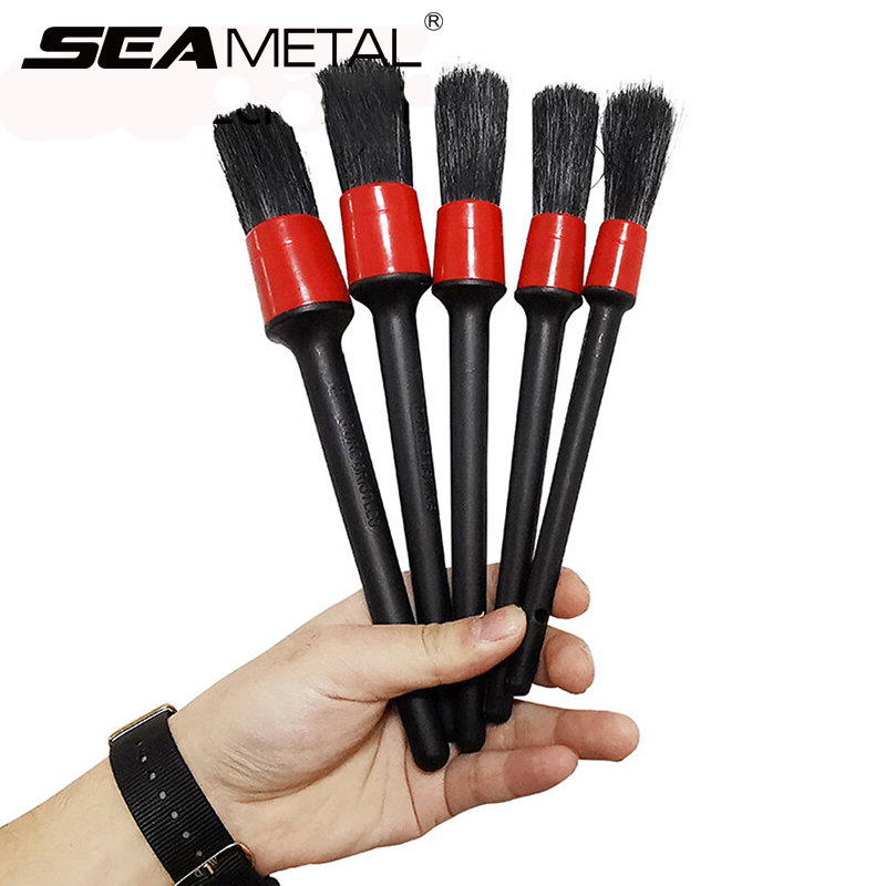 SEAMETAL 5pcs Car Detailing Br - مراجعة Interior Detailing Kit وسعره