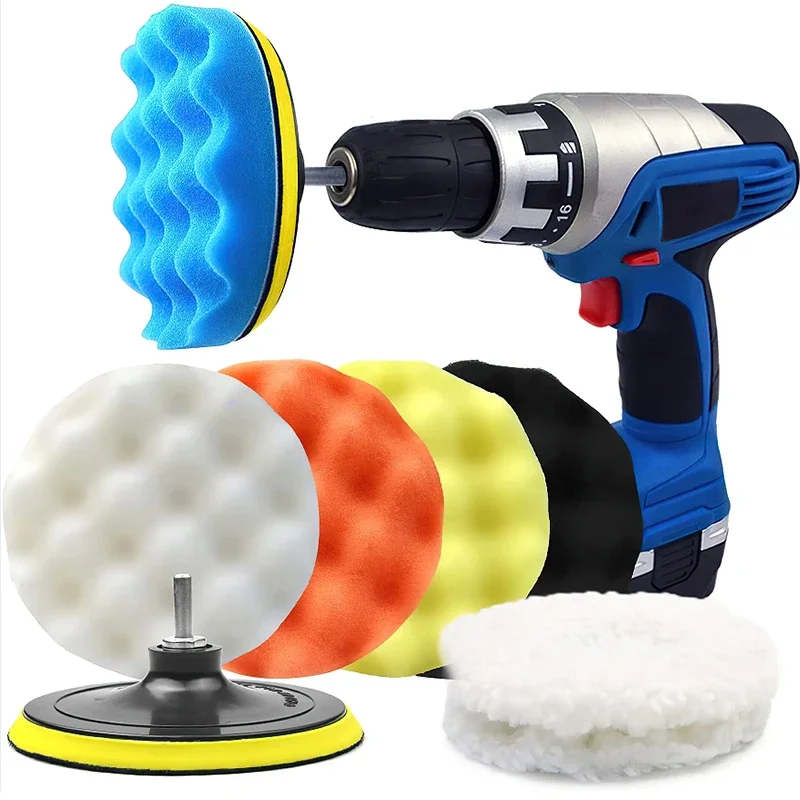 New 8Pcs Car Polishing Pads Ki - مراجعة Polish Pad Set Buffer وسعره