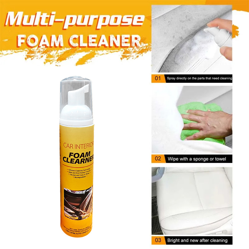 100/500ML Multi-Purpose Foam C - مراجعة Leather Cleaner Interior وسعره
