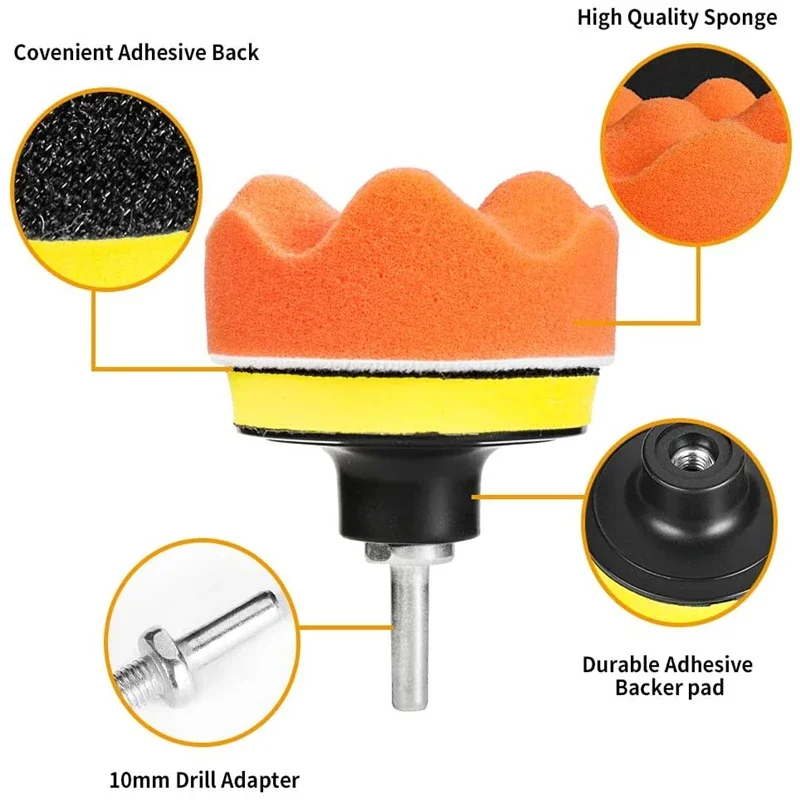 Car Polishing Sponge Pads Kit  - مراجعة Foam Cannon Car Wash وسعره