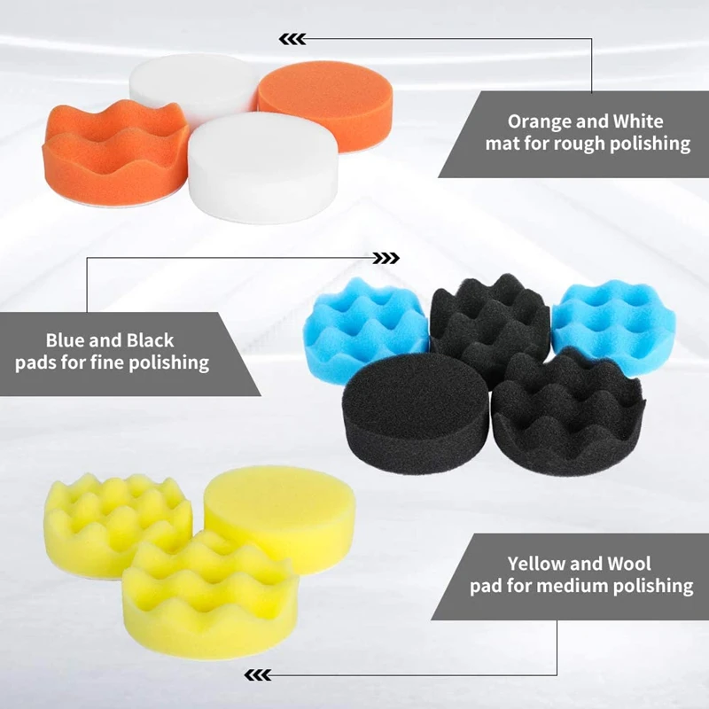 Car Polishing Sponge Pads Kit  - مراجعة Foam Cannon Car Wash وسعره