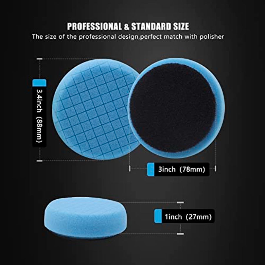 20pcs 3inch 80mm Car Foam Poli - مراجعة Car Cleaning Brush وسعره