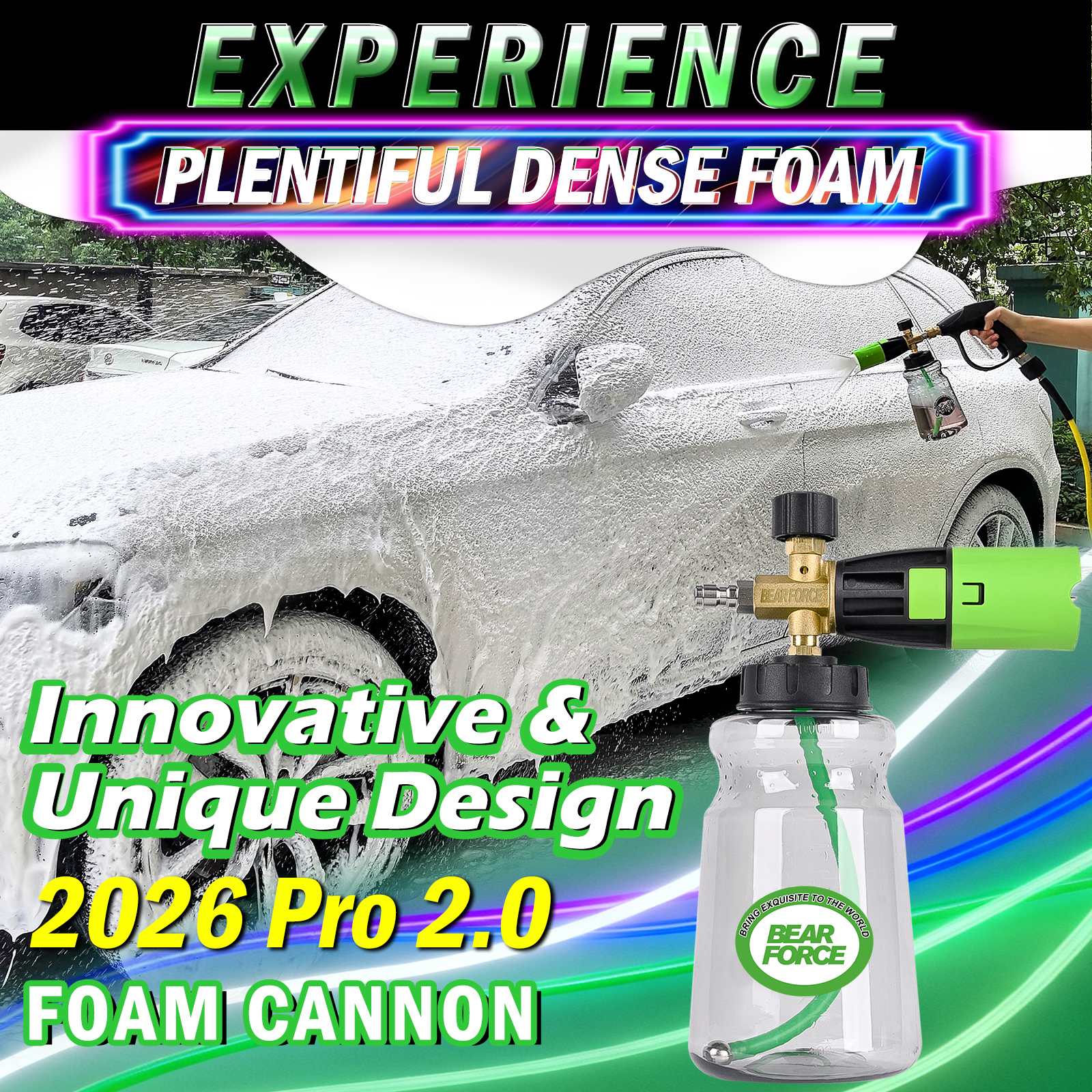 BEAR FORCE Innovative Pressure - مراجعة Foam Cannon Car Wash وسعره