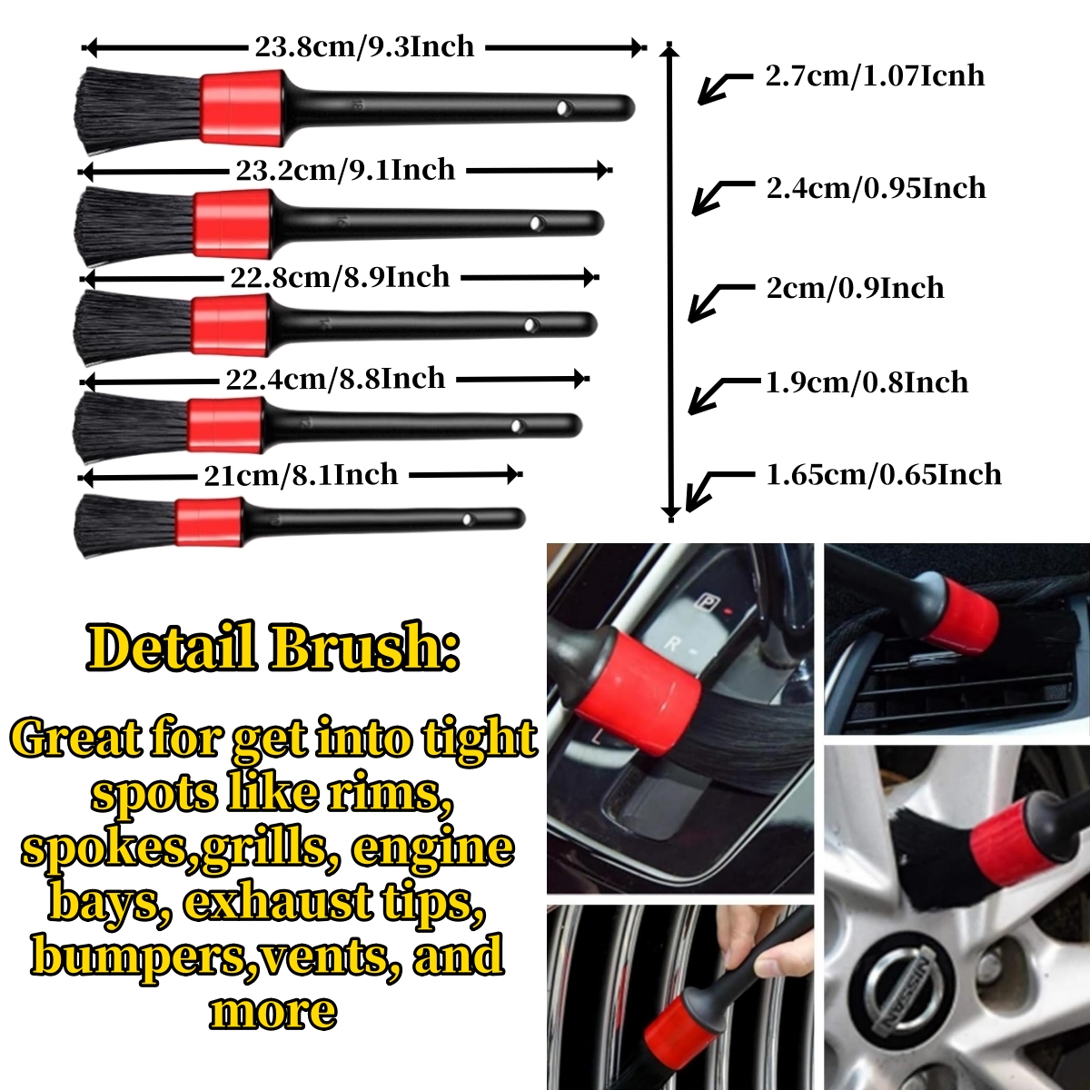 Auto Tire Wheel Detailing Brus - مراجعة Interior Detailing Kit وسعره