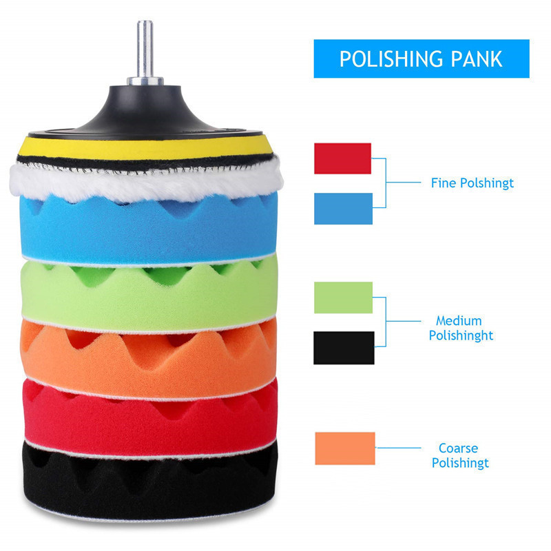 8Pcs Car Polishing Pads Kit 3/ - مراجعة Polish Pad Set Buffer وسعره