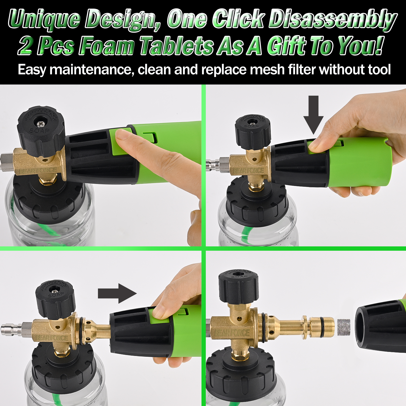 BEAR FORCE Pressure Washer Foa - مراجعة Pressure Washer Foam Gun وسعره