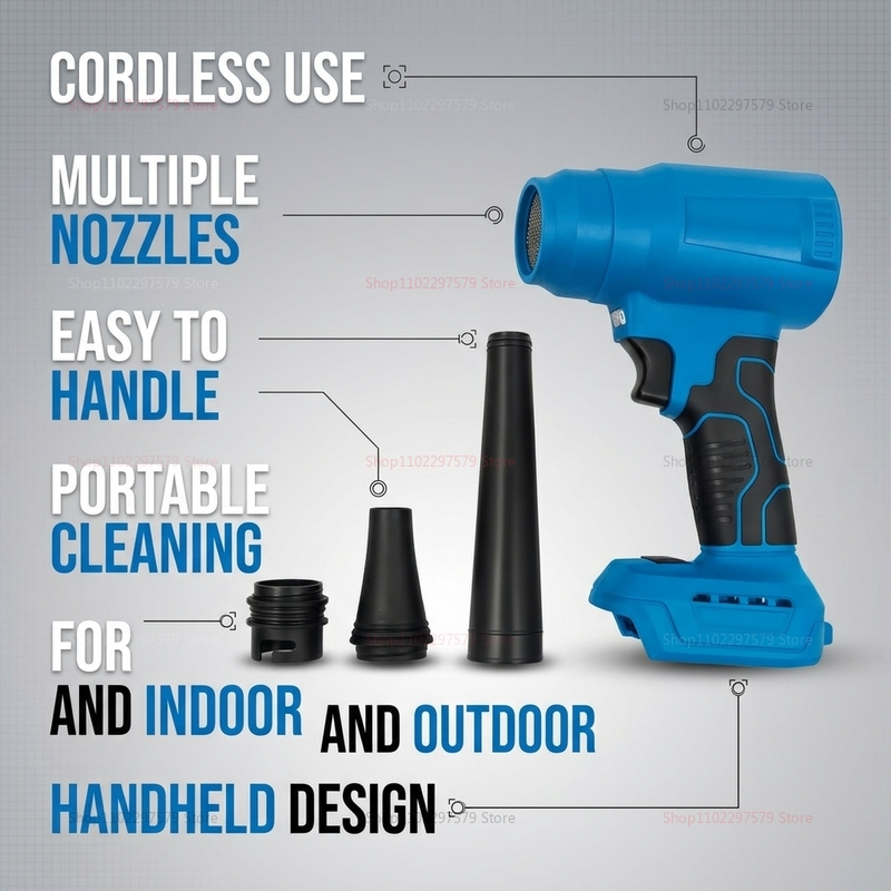 Brushless Turbojet Fan Cordles - مراجعة Dryer Car Blower وسعره